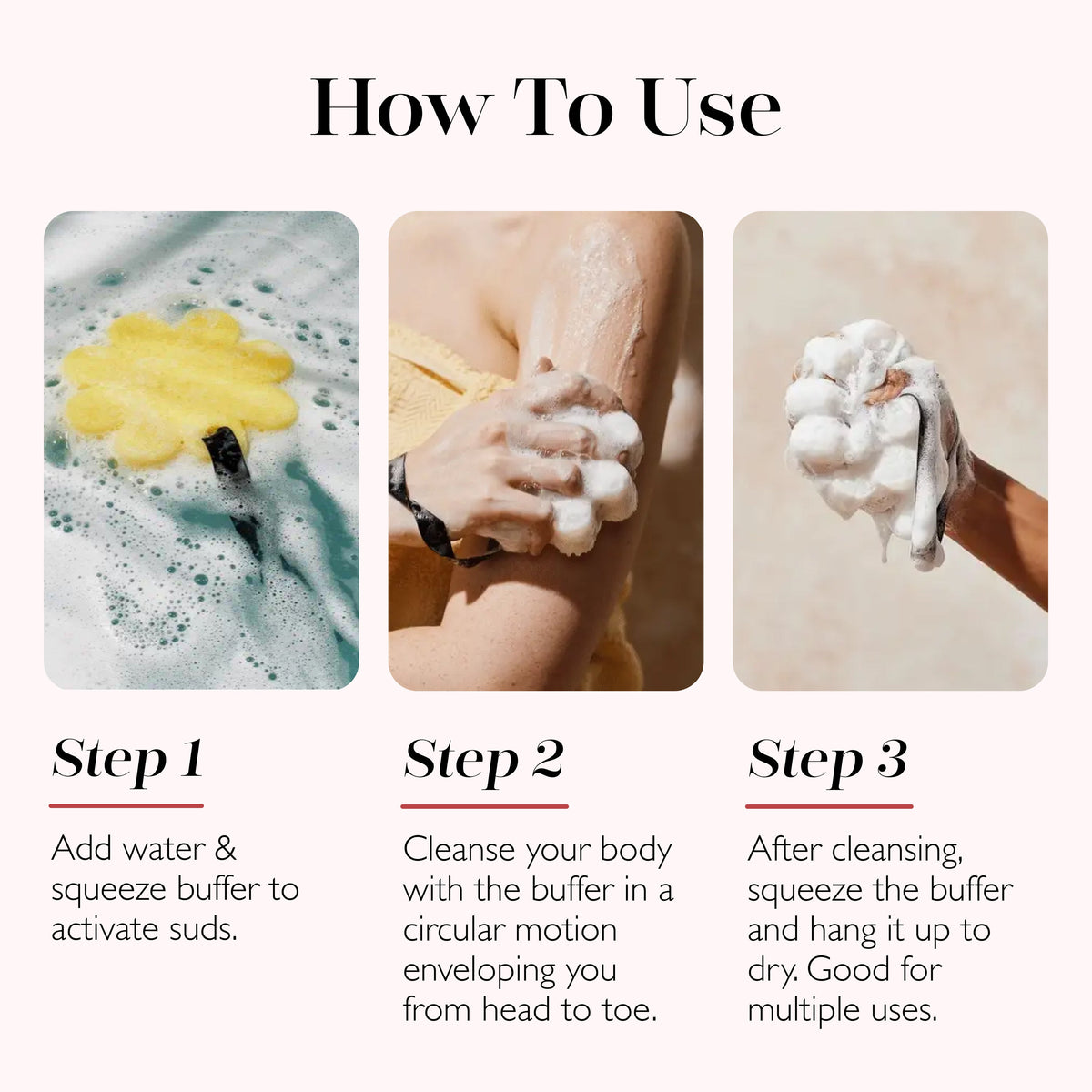Spongélato Body Wash Buffers | 4-Piece Assorted Set