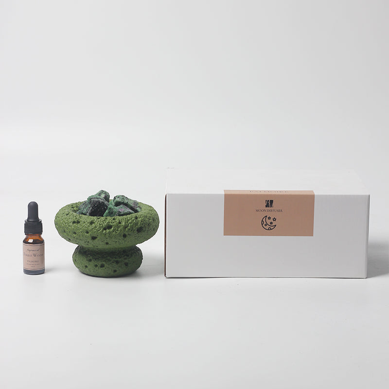 Green Moon Diffuser & Forest Woods Fragrance Oil