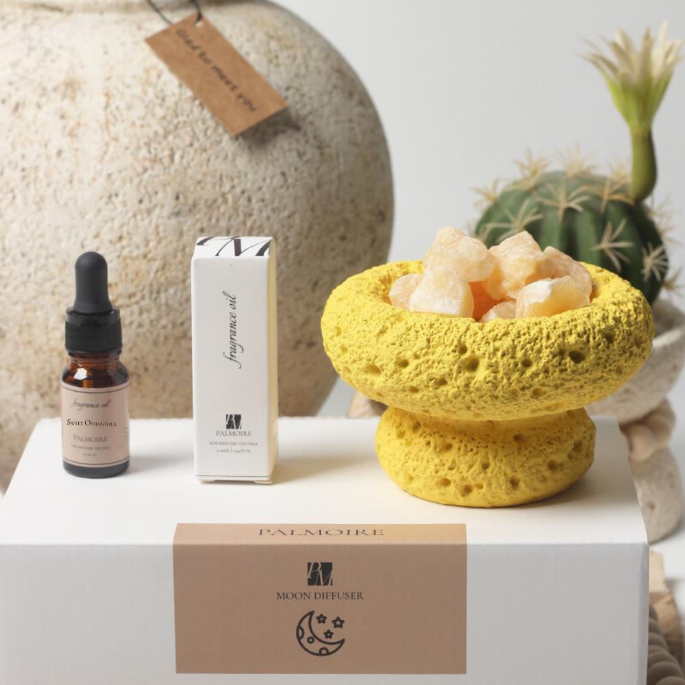 Yellow Moon Diffuser & Sweet Osmanthus Fragrance Oil