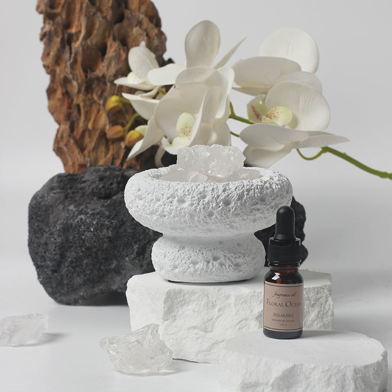 White Moon Diffuser & Floral Ocean Fragrance Oil