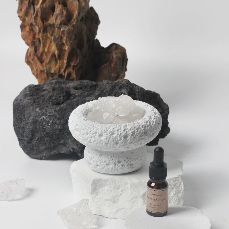 White Moon Diffuser & Floral Ocean Fragrance Oil