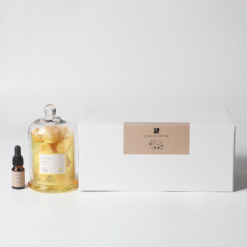 Golden Hour Gemstone Diffuser & Magnolia Fragrance Oil
