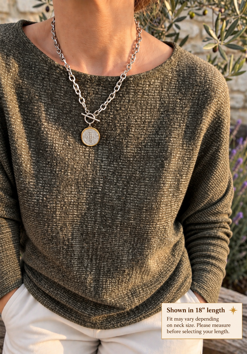 St. Benedict Toggle Necklace