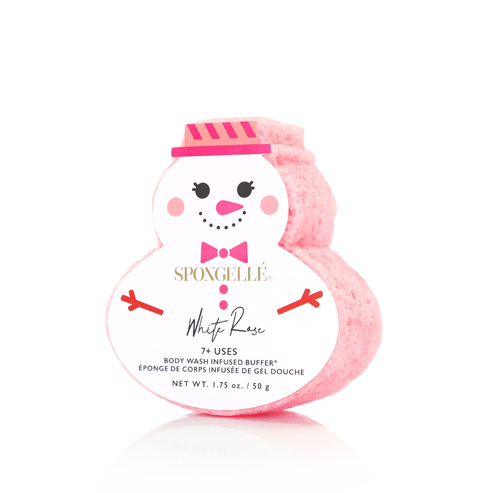 Holiday Snowman Body Wash Buffers | 4-Piece Set