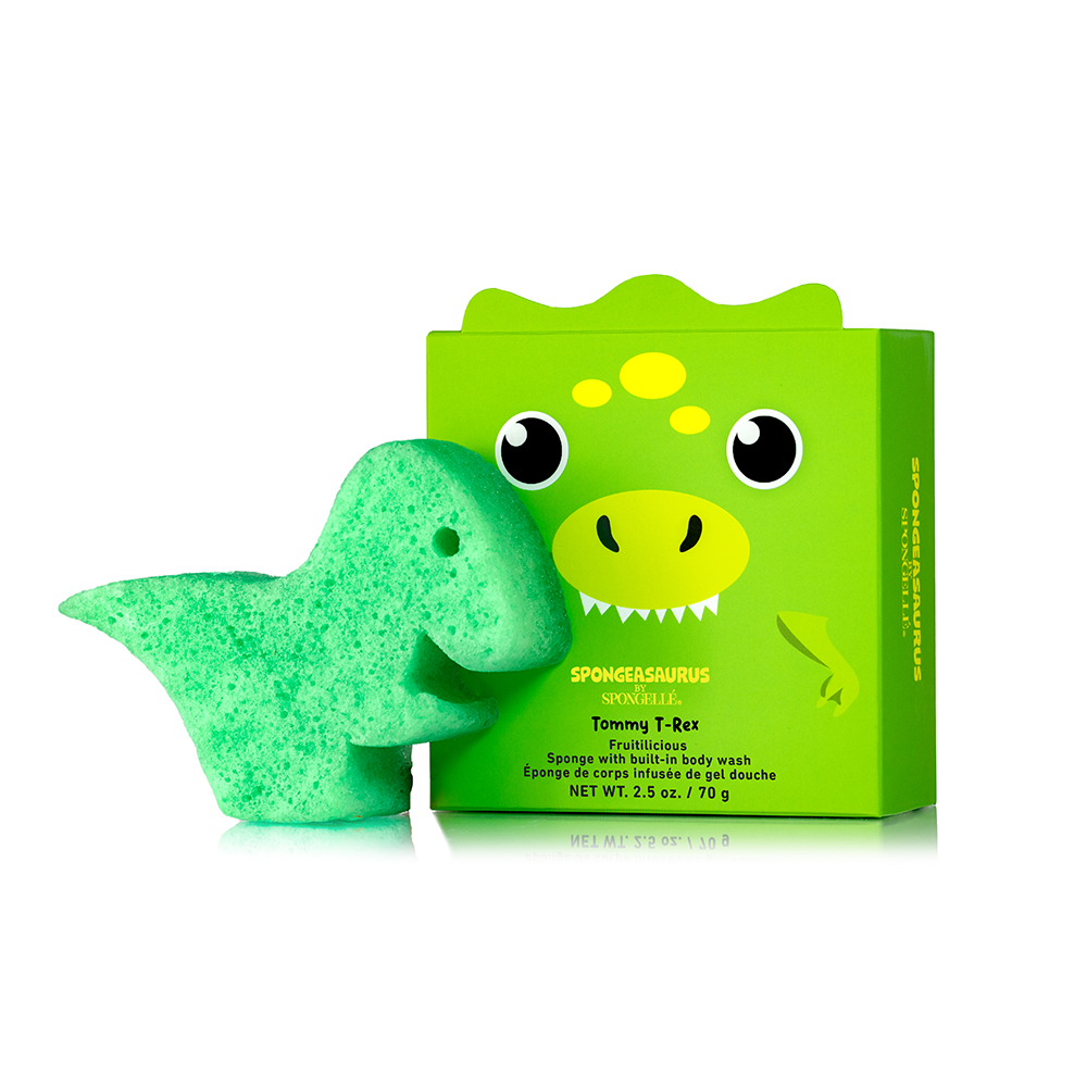 Spongeasaurus Dinosaur Body Wash Buffers | 3-Piece Set