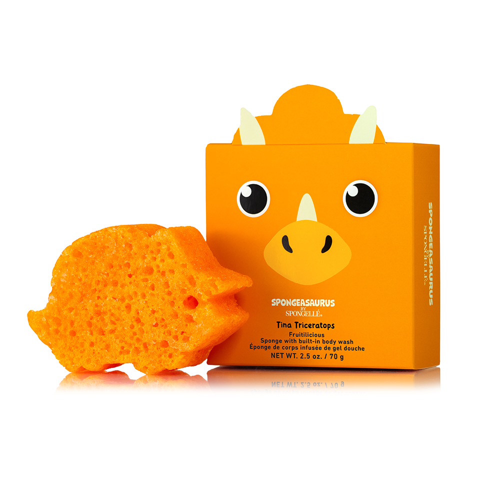 Spongeasaurus Dinosaur Body Wash Buffers | 3-Piece Set