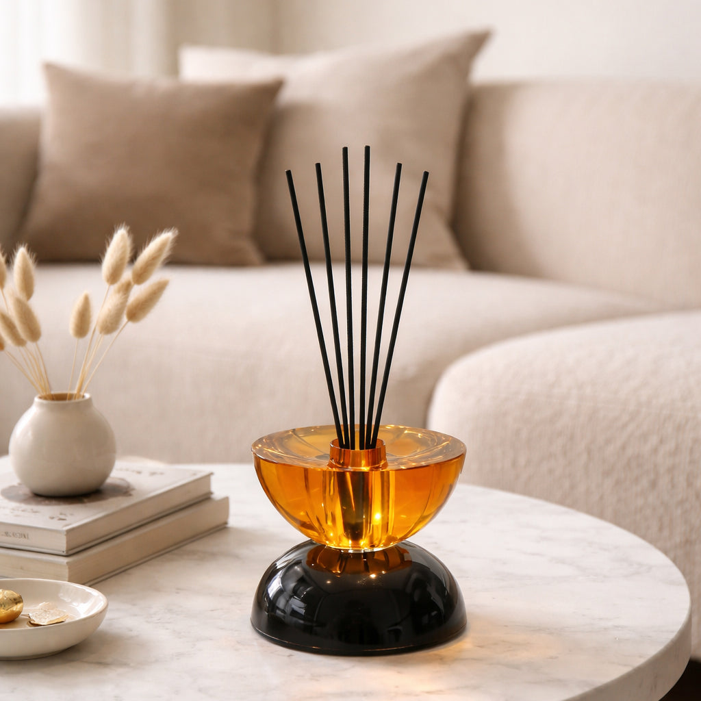 AURE Amber & Black Crystal Reed Diffuser