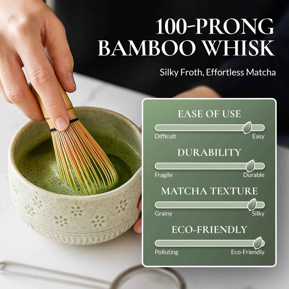 7-Piece Matcha Whisk & Ceramic Bowl Gift Set