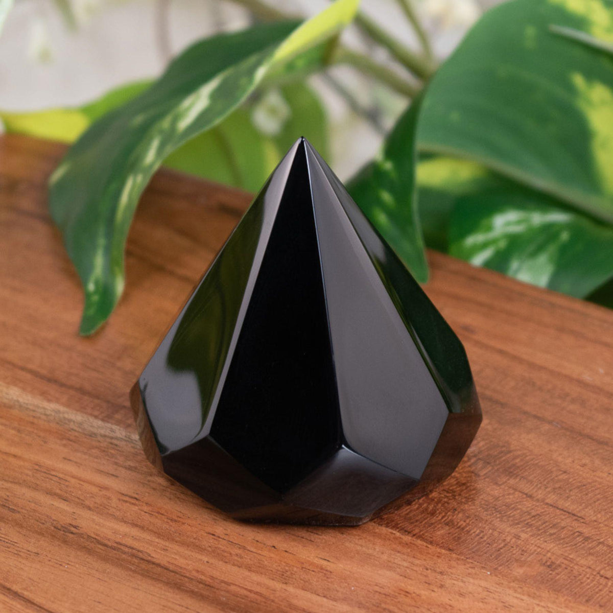 Faceted Black Obsidian Point | 2.15 inches