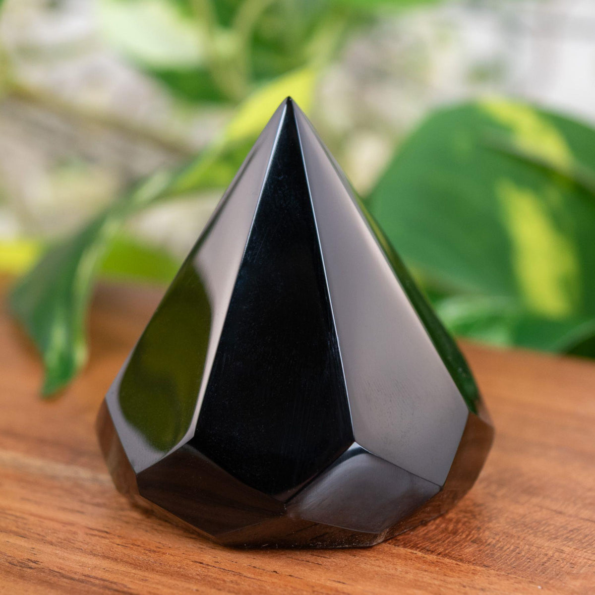 Faceted Black Obsidian Point | 2.15 inches
