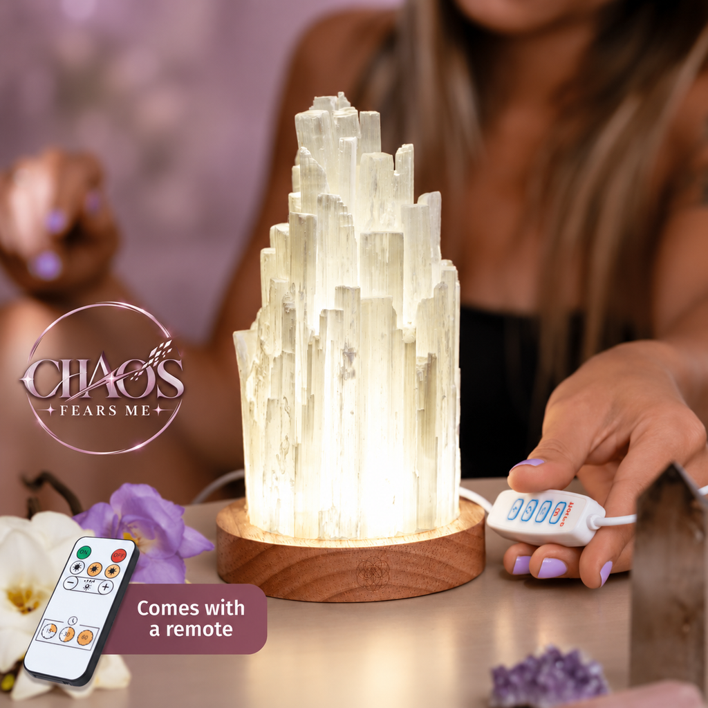 Evening Reset Selenite Lamp