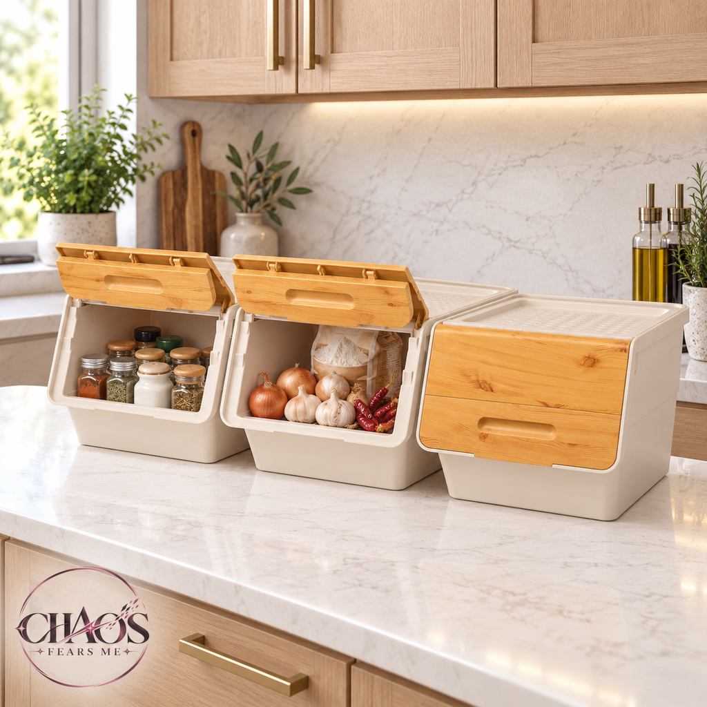 Stackable Storage Bins with Front-Opening Lids — 12.5 QT Small (Set of 3)