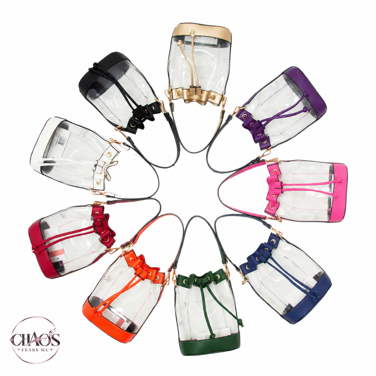 Grab & Go Transparent Bucket Bag