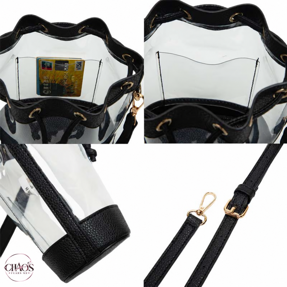 Grab & Go Transparent Bucket Bag