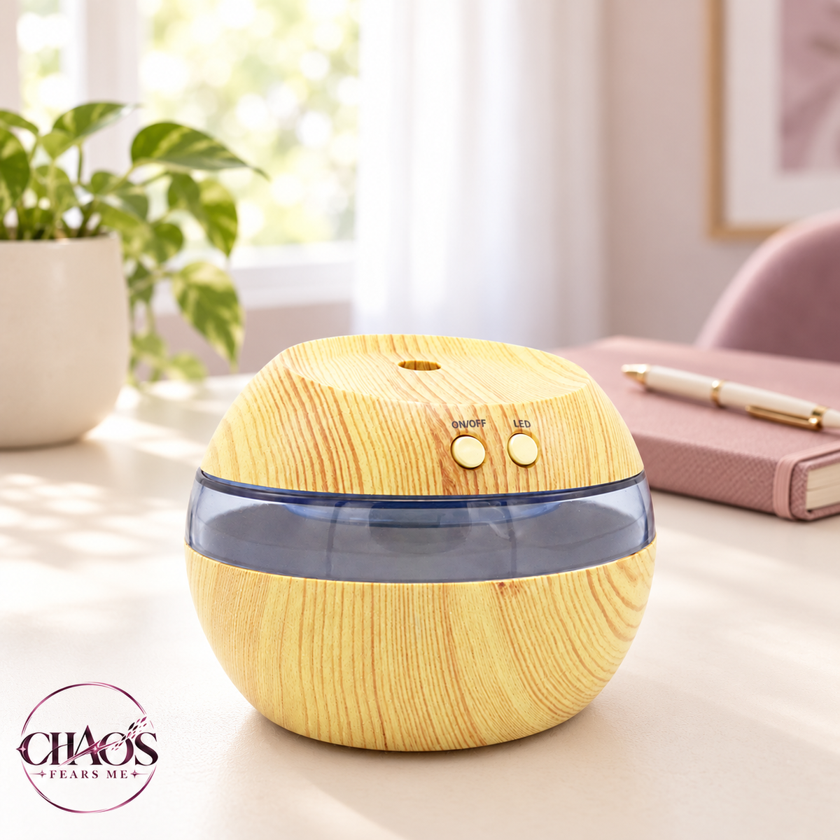 Woodgrain Reset Humidifier & Diffuser