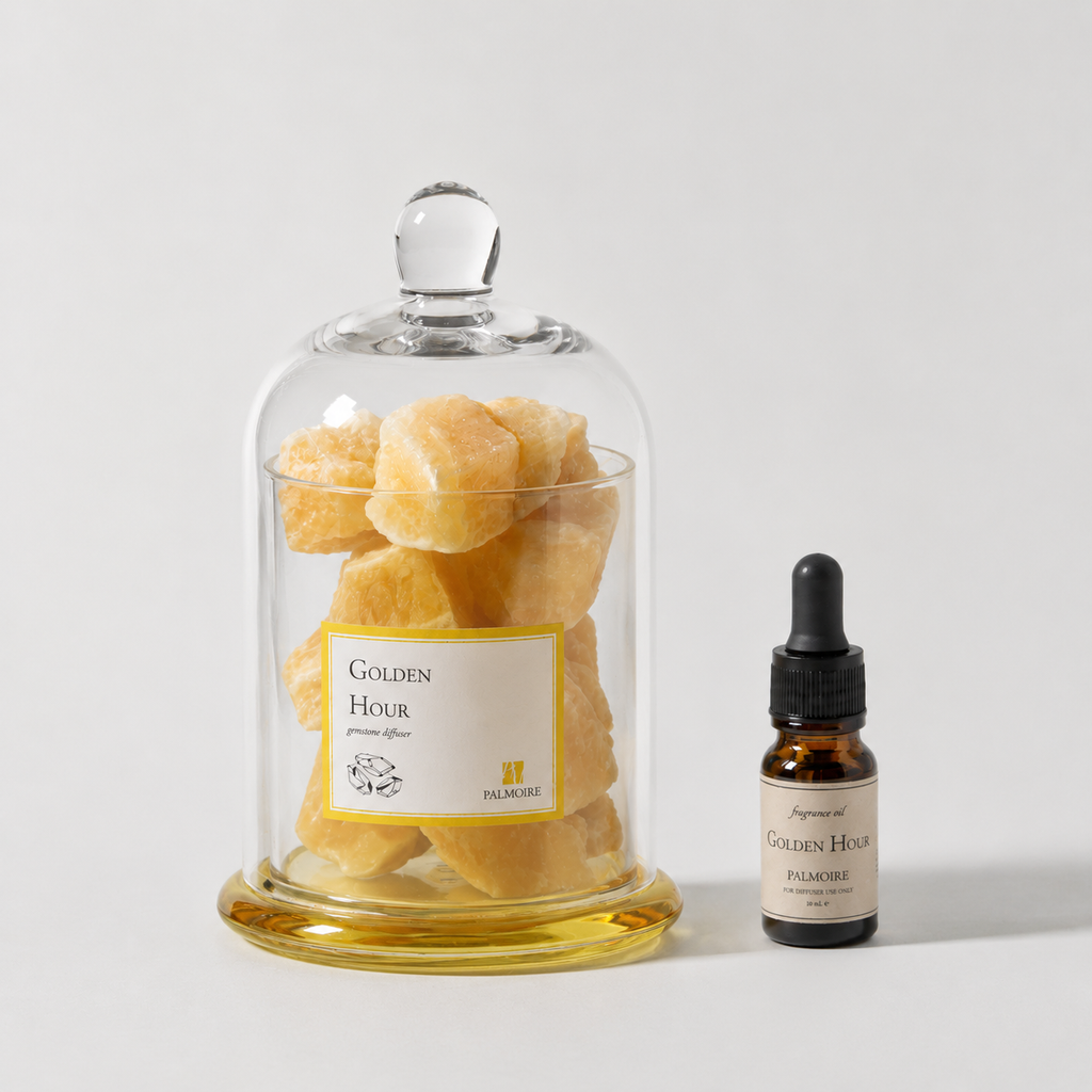 Golden Hour Gemstone Diffuser & Magnolia Fragrance Oil