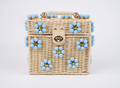 Feelin' Blue Daisy Top-Handle Purse