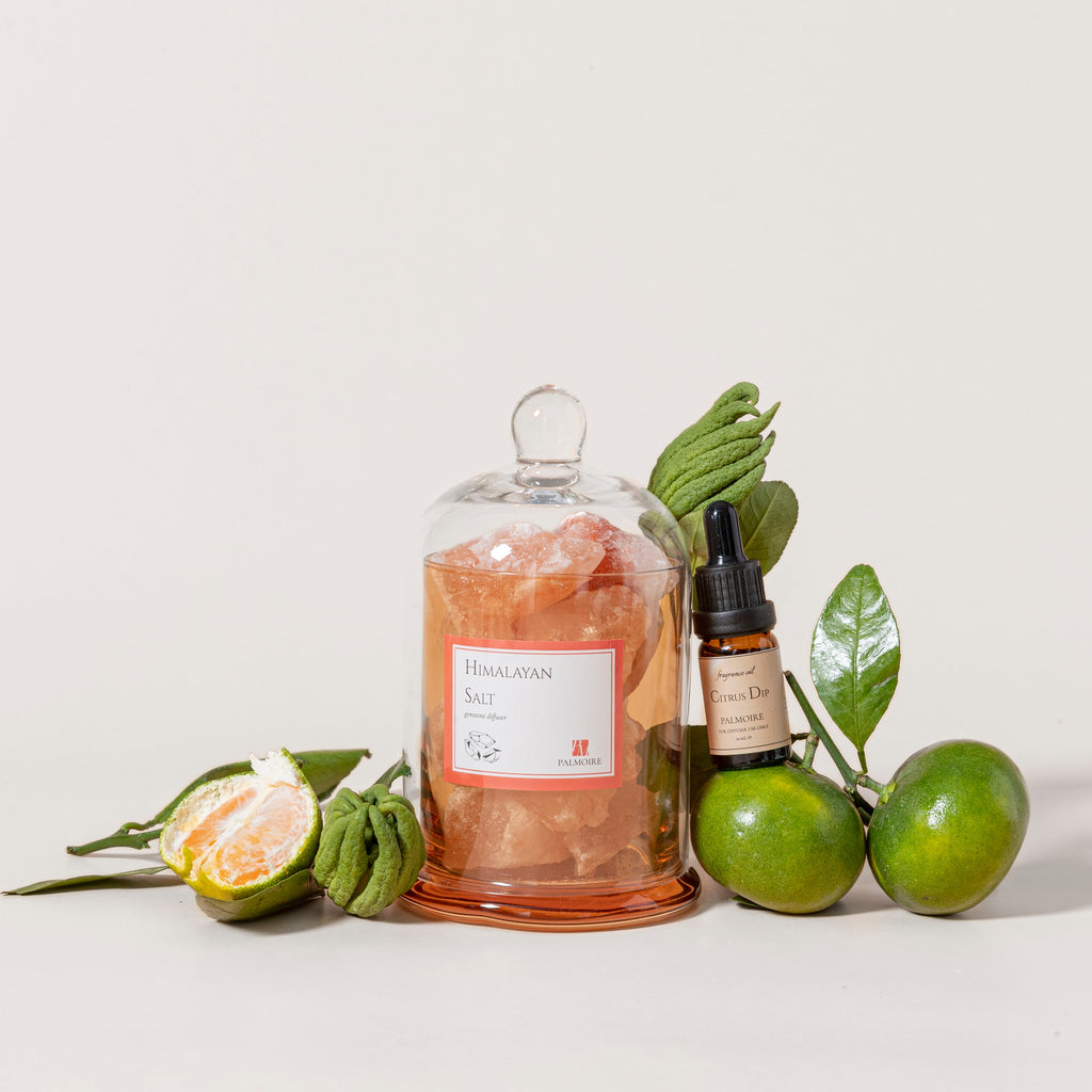 Himalayan Salt Gemstone Diffuser & Citrus Dip Fragrance Oil