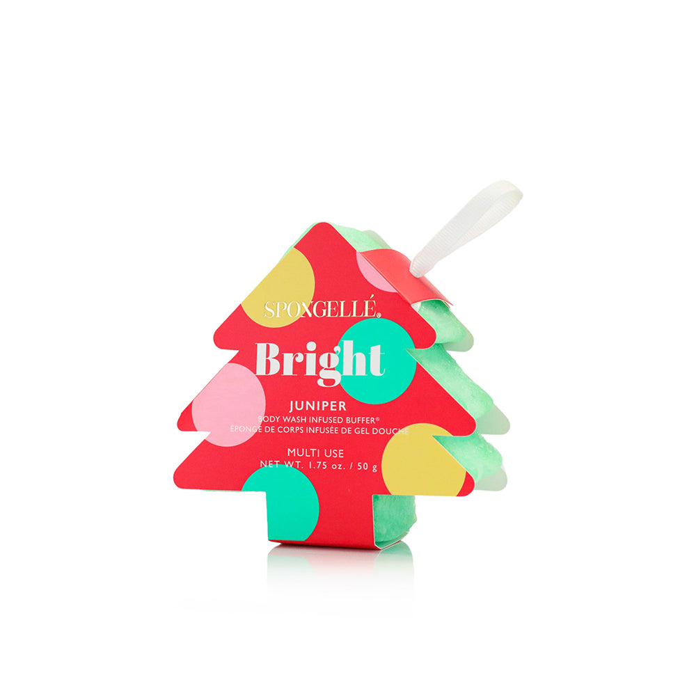 Holiday Tree Body Wash Buffers | 4-Piece Ornament Set