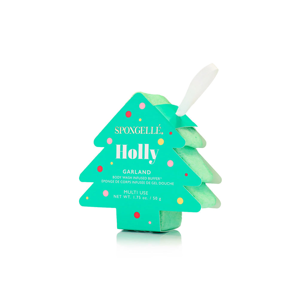 Holiday Tree Body Wash Buffers | 4-Piece Ornament Set