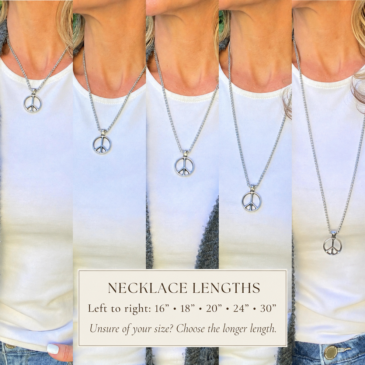 Classic Peace Sign Necklace