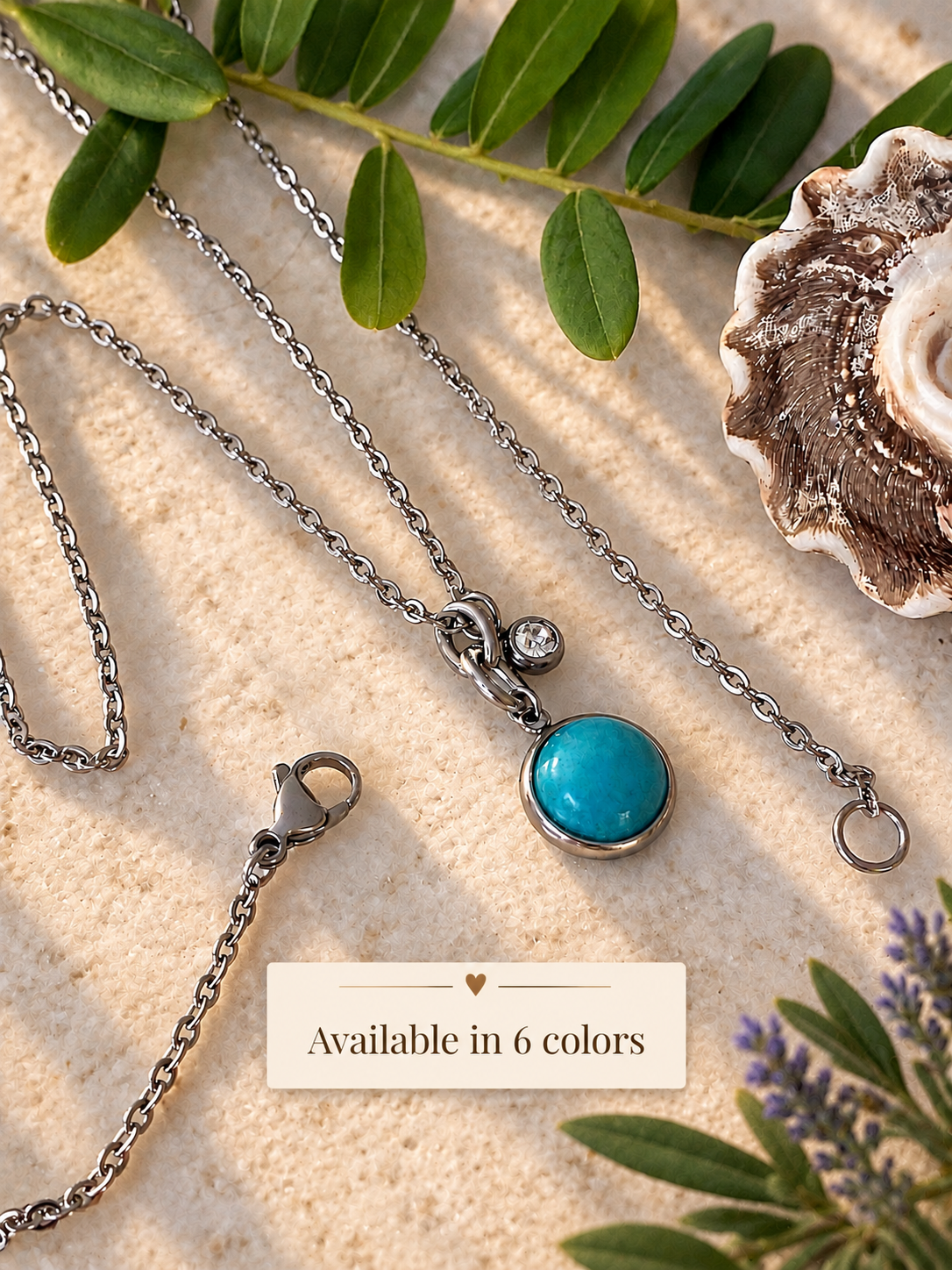 Stone Charm Pendant Necklace