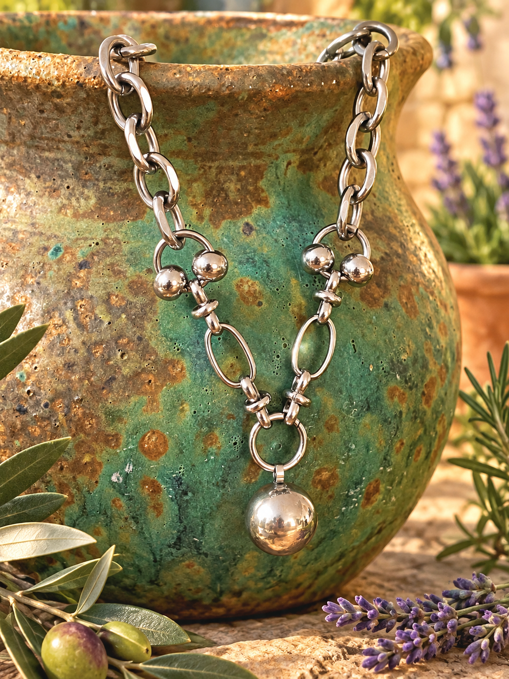Lobero Charm Choker Necklace