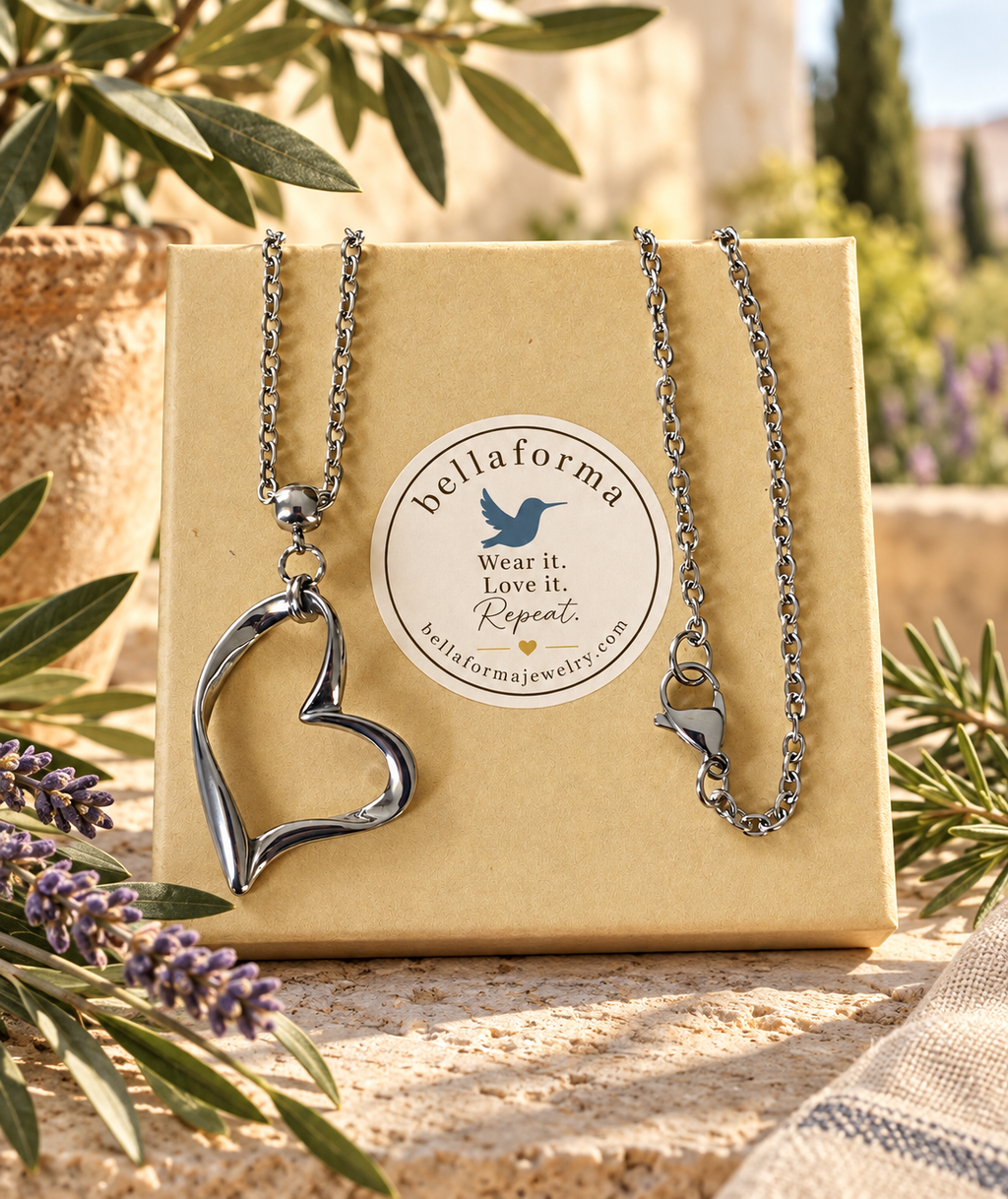 Whimsical Heart Pendant Necklace