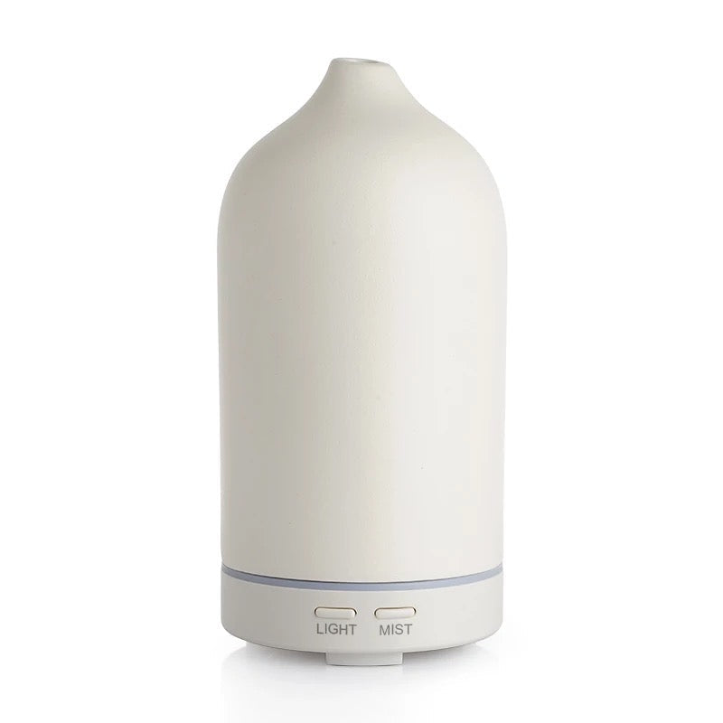 Ceramic Ultrasonic Essential Oil Diffuser with LED Lights