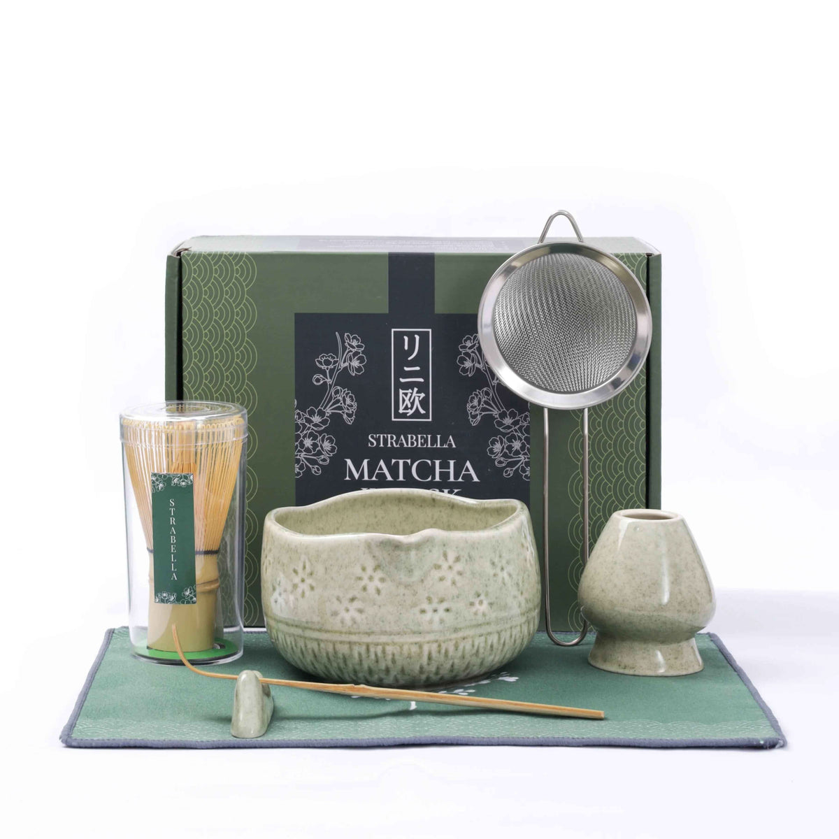 7-Piece Matcha Whisk & Ceramic Bowl Gift Set