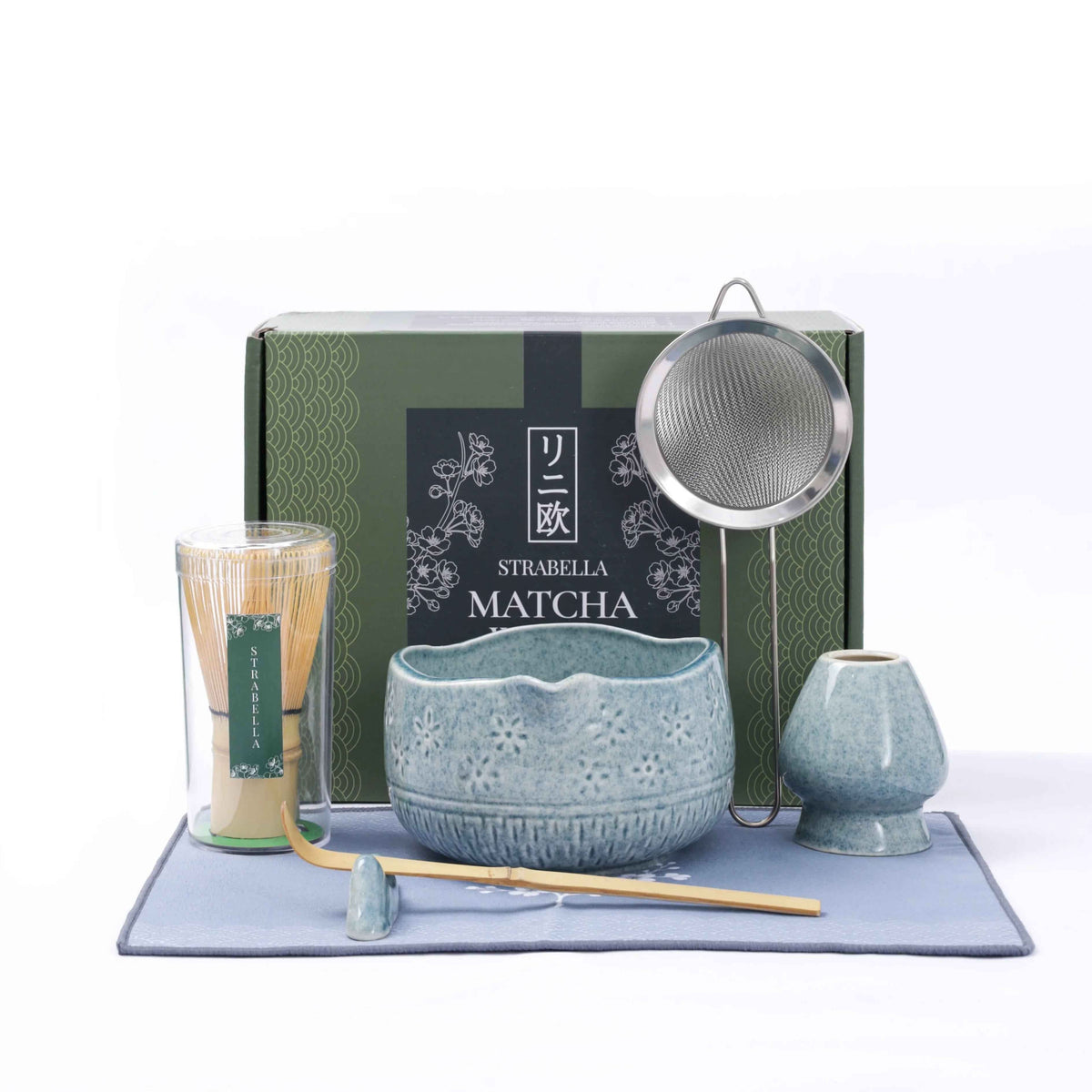 7-Piece Matcha Whisk & Ceramic Bowl Gift Set