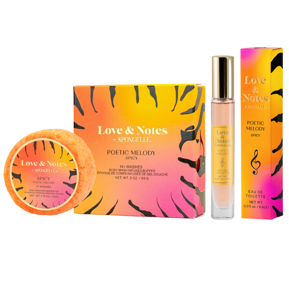 Poetic Melody Body Buffer & Perfume Gift Set | 3-Piece