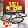 Peace & Protection Crystal Bracelet Trio