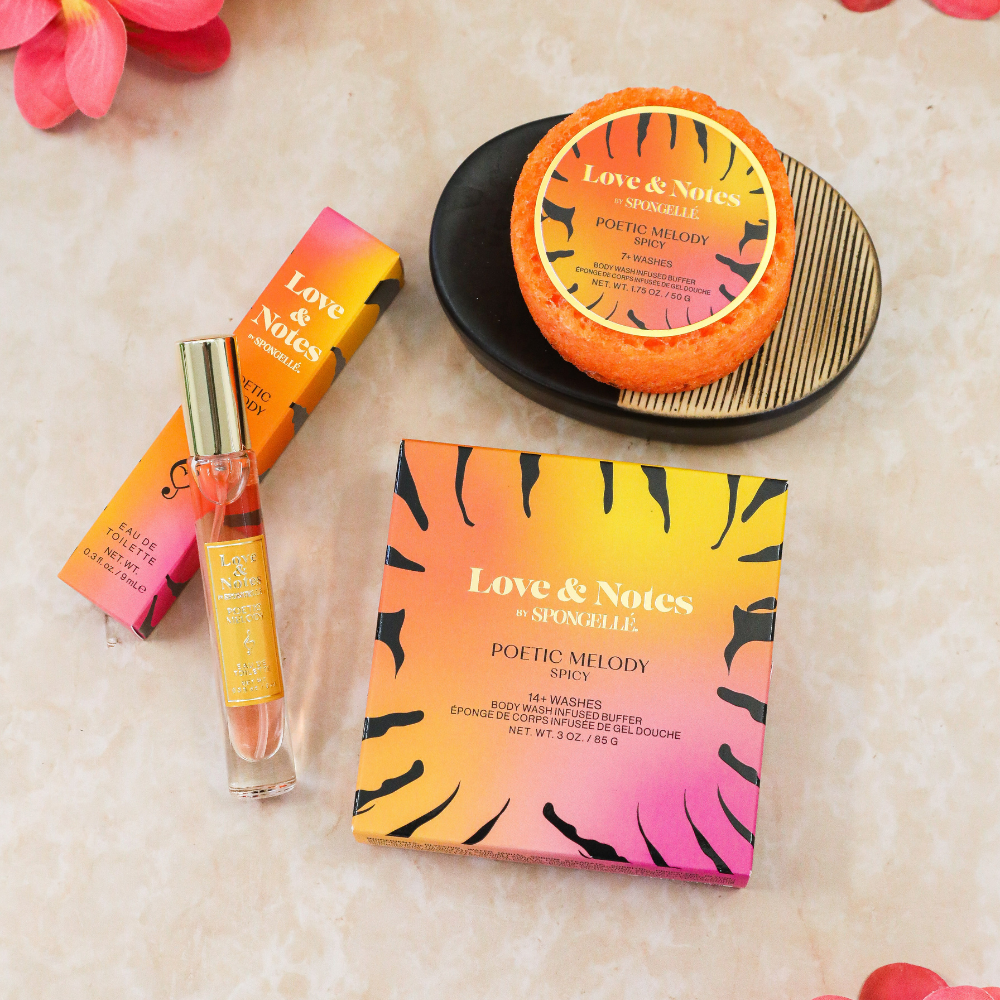 Poetic Melody Body Buffer & Perfume Gift Set | 3-Piece