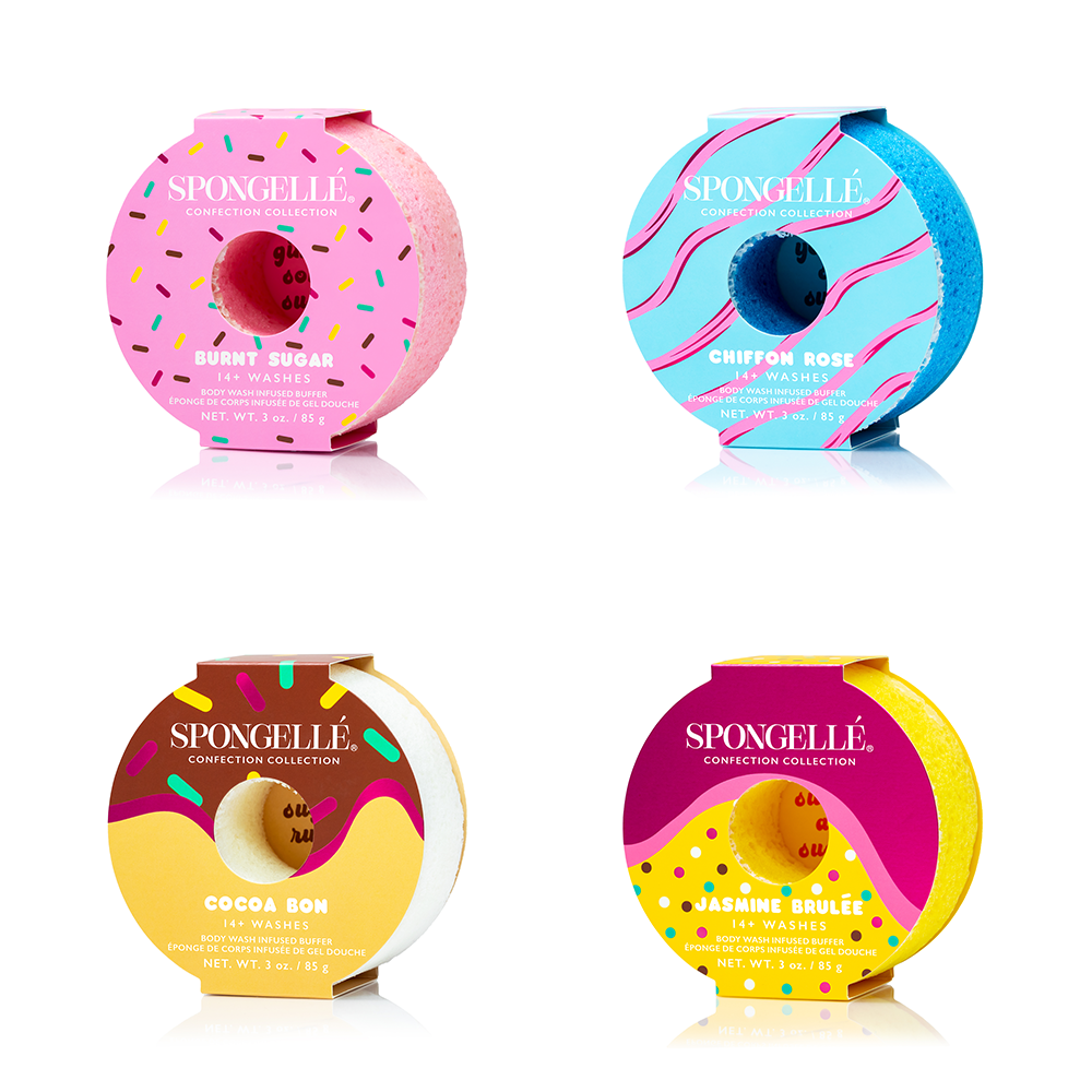Confection Body Wash Buffers | 4-Piece Assorted Set