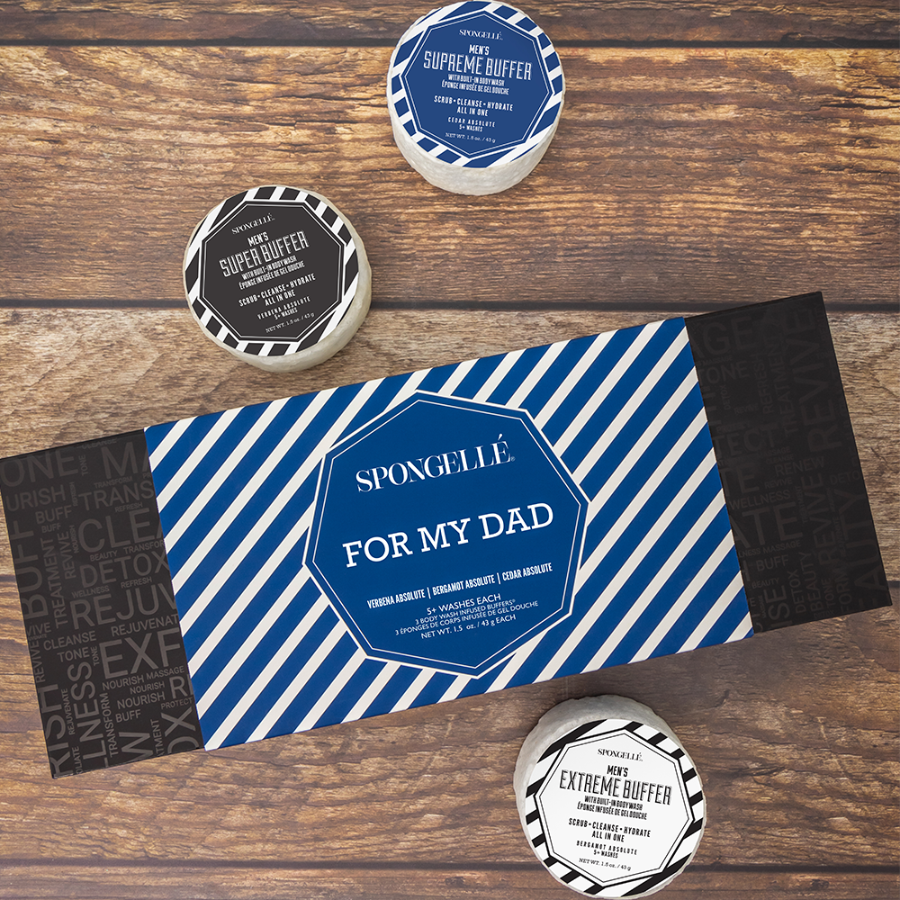 For My Dad Body Wash Buffer Gift Set | 3-Piece