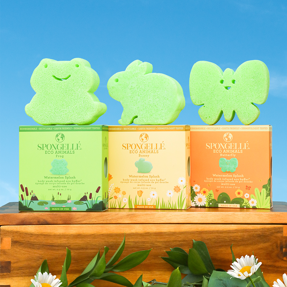 Eco Animals Kids’ Body Wash Buffers | 3-Piece Set