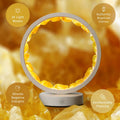 Infinite Abundance | Citrine Crystal Halo Lamp