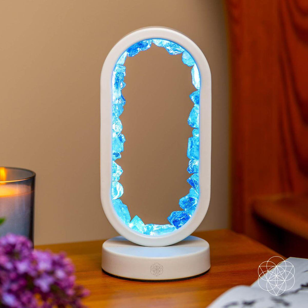 Manifest Success | Blue Aura Quartz Lamp with Remote