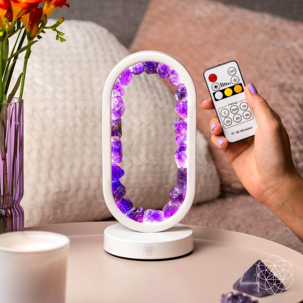 Portal to Peace | Amethyst Crystal Lamp with Remote