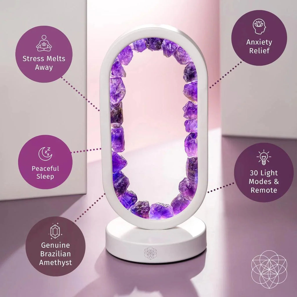 Portal to Peace | Amethyst Crystal Lamp with Remote