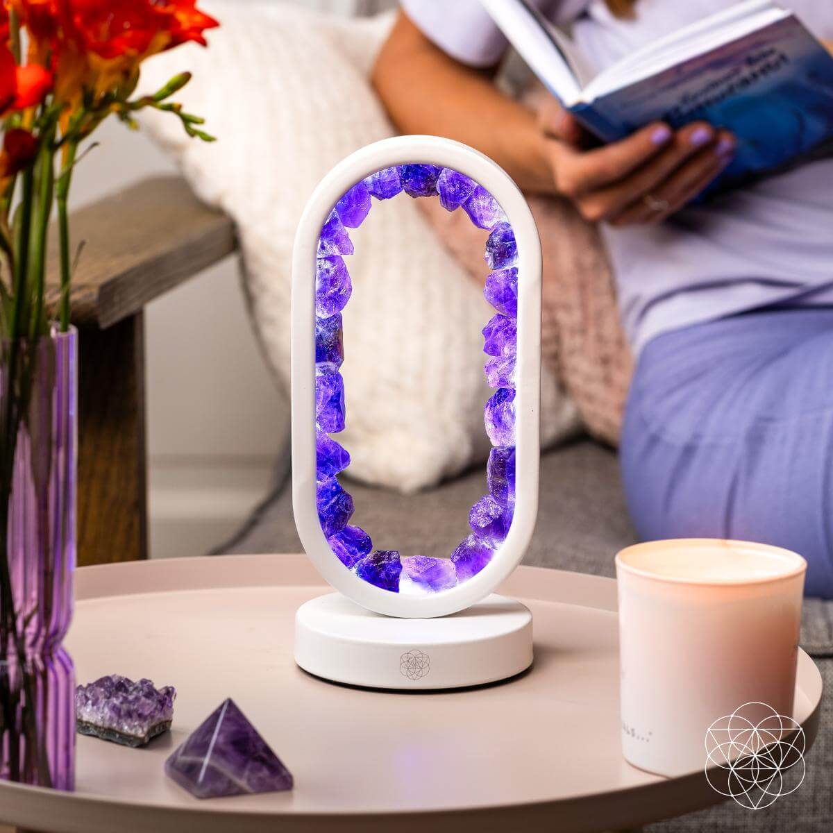 Portal to Peace | Amethyst Crystal Lamp with Remote