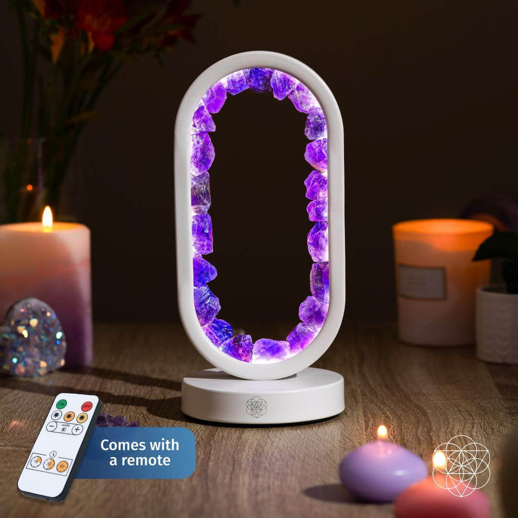 Portal to Peace | Amethyst Crystal Lamp with Remote