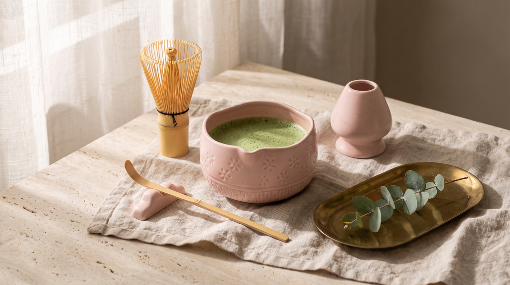 7-Piece Matcha Whisk & Ceramic Bowl Gift Set