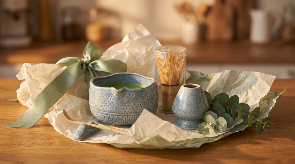 7-Piece Matcha Whisk & Ceramic Bowl Gift Set