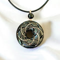 Torus Vortex Shungite & Black Tourmaline Rodin Coil Necklace
