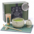 7-Piece Matcha Whisk & Ceramic Bowl Gift Set