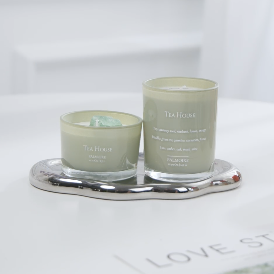 Tea House Candle Duo | Green Tea, Citrus & Amber