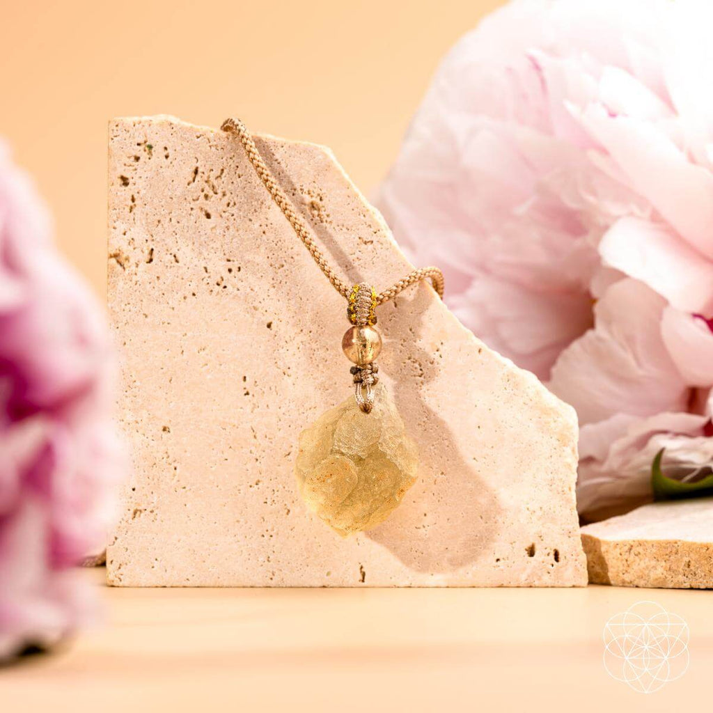 The Destiny Relic | Libyan Desert Glass Pendant Necklace