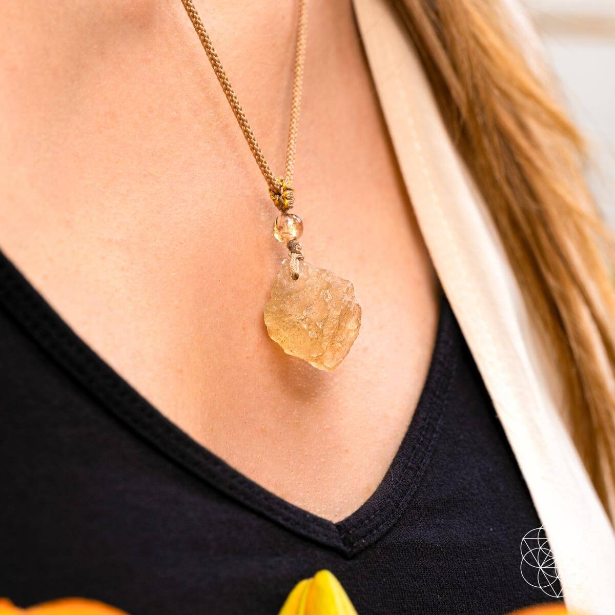The Destiny Relic | Libyan Desert Glass Pendant Necklace